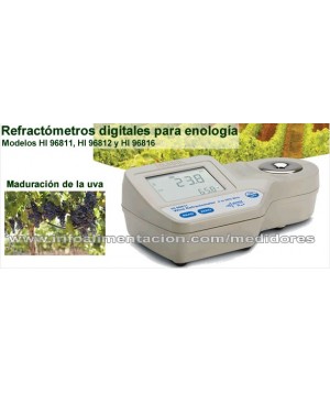 Refractómetro digital para enología. Modelo HI 96812
