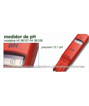 Medidor de pH, HI 98108 pHep® +