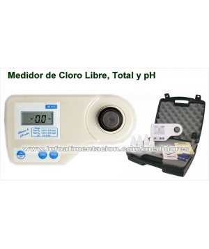 Fotómetro de Cloro libre, Cloro total y pH. HT-Mi411