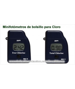Medidor de cloro total. HT-MW11 + 25 test
