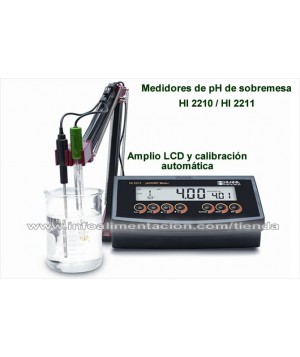 Medidor de pH, ORP y temperatura de sobremesa HI 2211