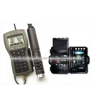 Medidor portátil multiparamétrico de calidad de agua COMPLETO: GPS + TURBIDEZ + REGISTRADOR. HI9829-13042