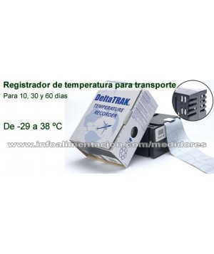 Registrador de temperatura DeltaTrak para 10 DÍAS (10 unidades)