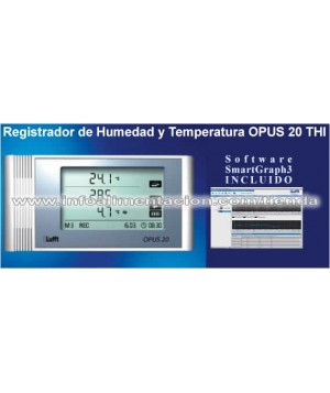 Registrador de humedad y temperatura. SC-OPUS 20 THI con PoE
