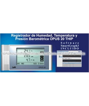 Registrador de humedad, temperatura y presión barométrica. SC-OPUS 20 THIP