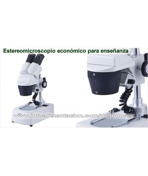 Microscopio económico estereoscópico. HT-ST-30C-6LED CORDLESS