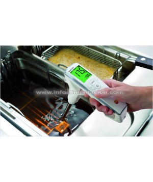 Aceite de referencia para calibrar y ajustar el medidor de aceite de cocinar Testo 270