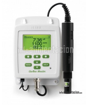 HI981421, Monitor en continuo de pH, Conductividad, TDS, y Temperatura. Sonda para enroscar