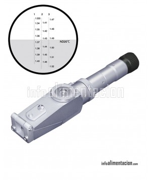 Refractómetro de mano para el Índice de Refracción. Atago R-5000