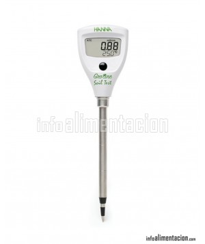 Medidor de CE/Tª para suelo (0,00 a 4,00 mS/ cm). Soil Test HI 98331